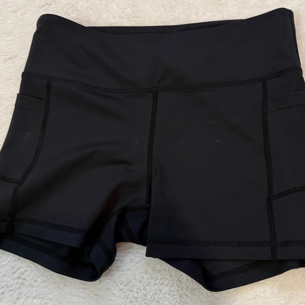 Black workout/bike shorts